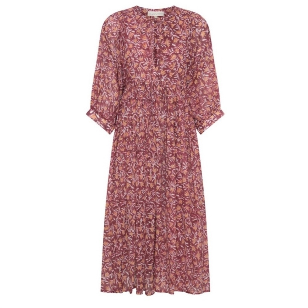 Daughters of India Women Kyra Midi Dress Sumac XL